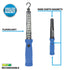 Nightstick - Multi-Purpose Work Light w/Magnet Hook - Li-Ion - Blue