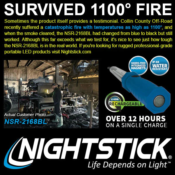 Nightstick - Multi-Purpose Work Light w/Magnet Hook - Li-Ion - Blue
