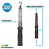 Nightstick - Multi-Purpose Work Light w/Magnet Hook - Li-Ion - Black