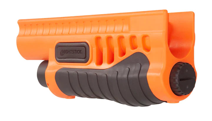 Nightstick - Polymer Shotgun Forend Light - 12ga Mossberg® 500/590/590A1/Shockwave - 2 CR123 - Less Lethal Orange