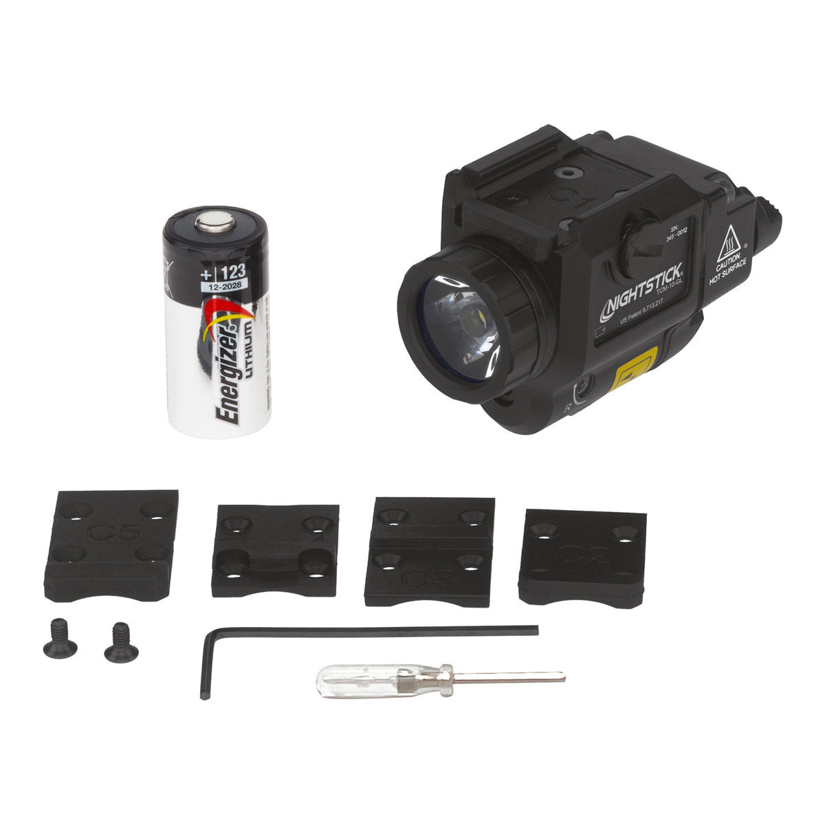 Nightstick - TCM-10-GL: Compact Weapon-Mounted Light w/Green Laser