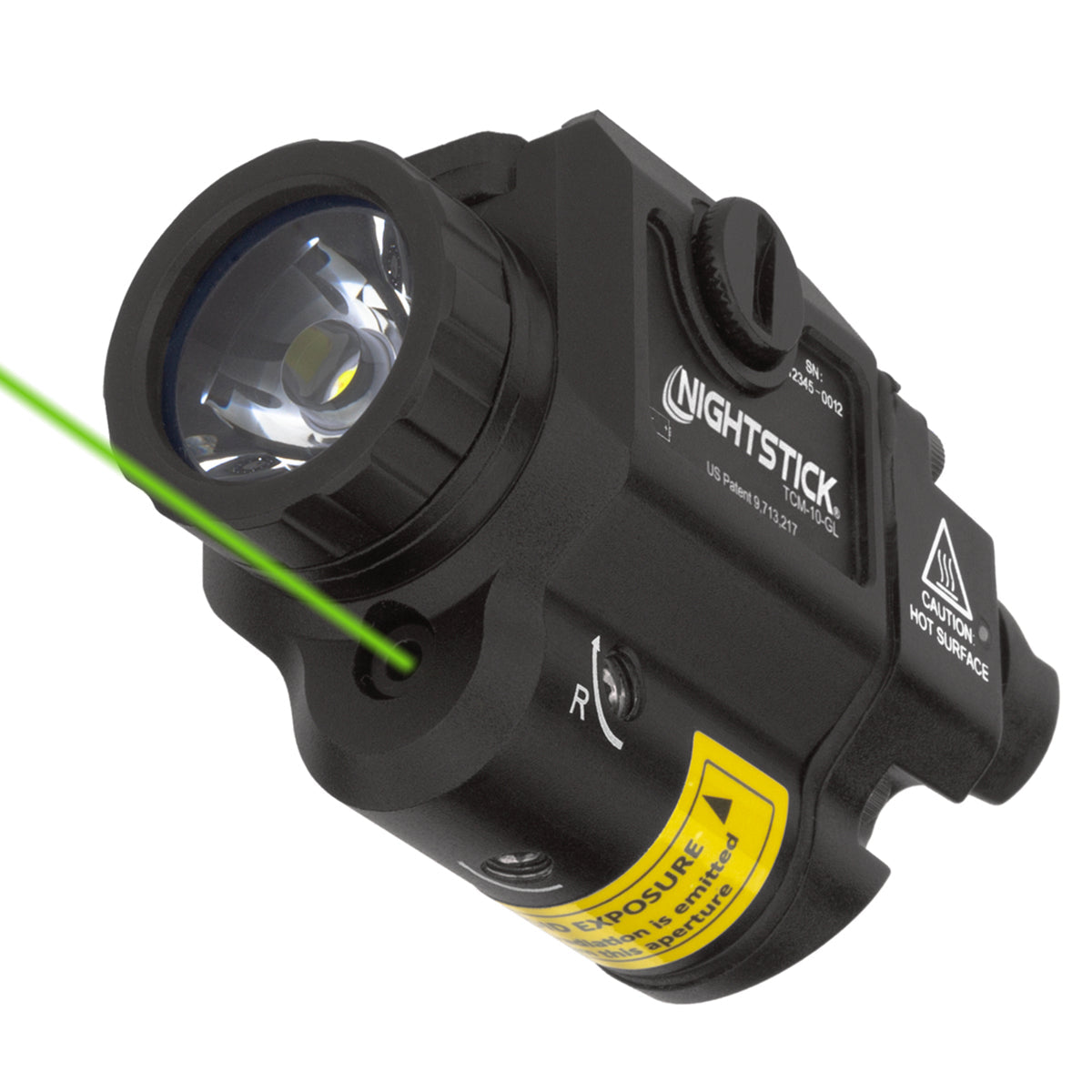 Nightstick - TCM-10-GL: Compact Weapon-Mounted Light w/Green Laser