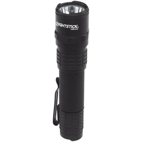 Nightstick - Metal USB Tactical EDC Flashlight - Li-Ion - Black