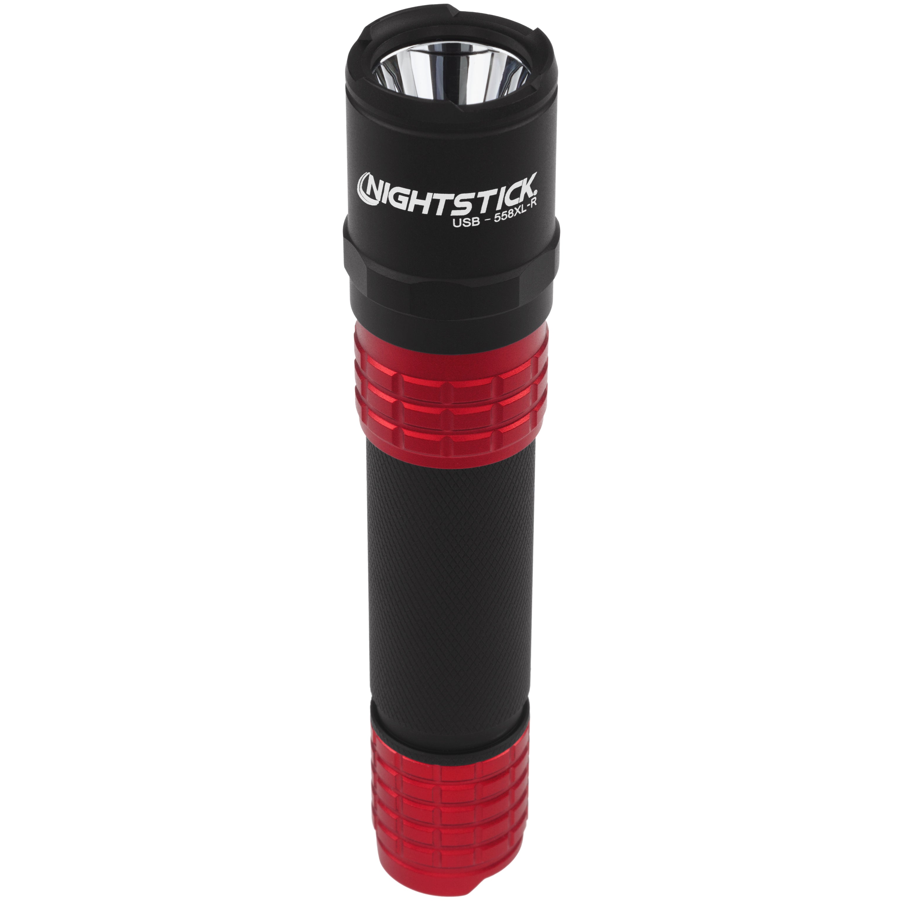 Nightstick - USB Tactical Flashlight w/Holster - Red