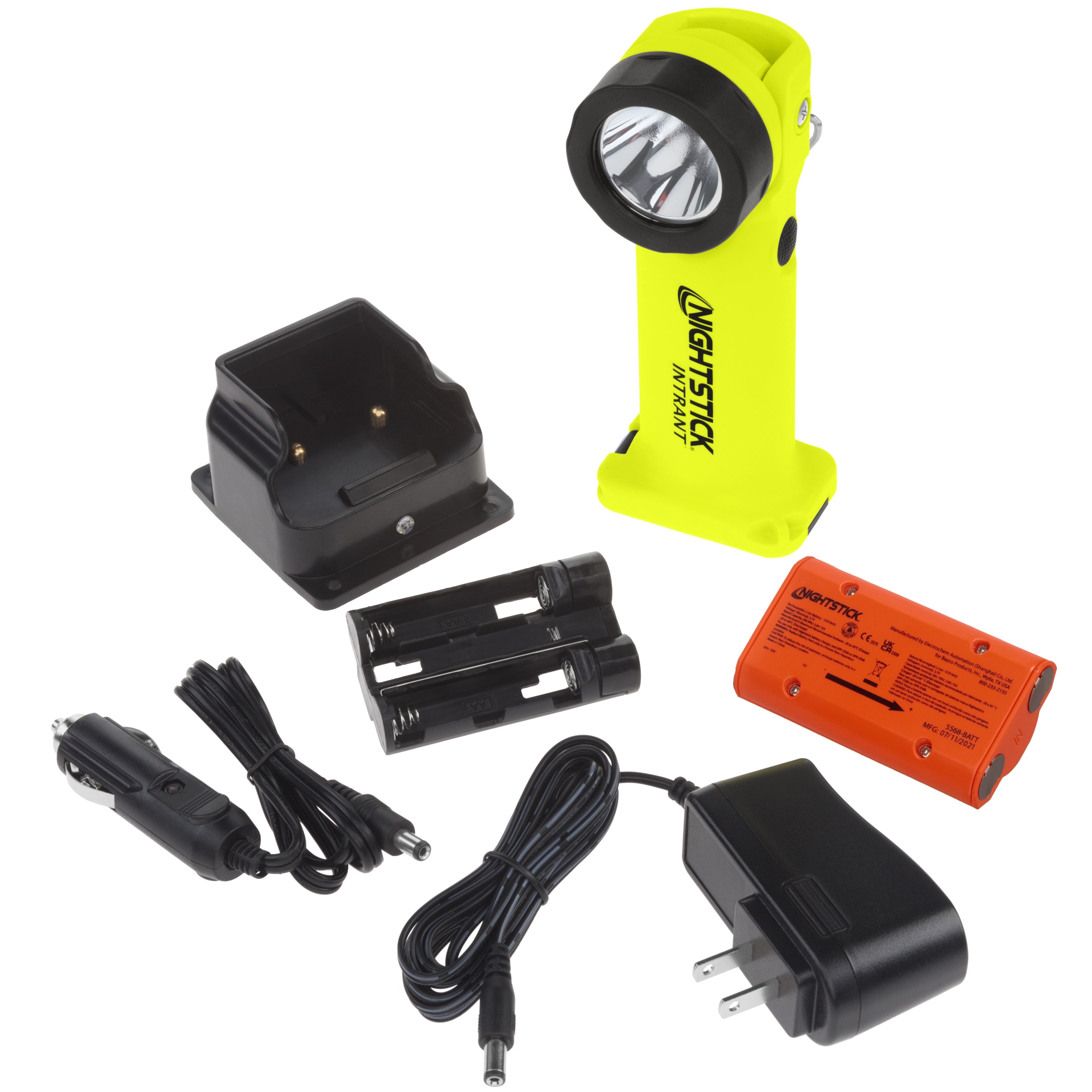 Nightstick - INTRANT™ Intrinsically Safe Dual-Light Angle Light - Li-Ion - Green - UL913 / ATEX