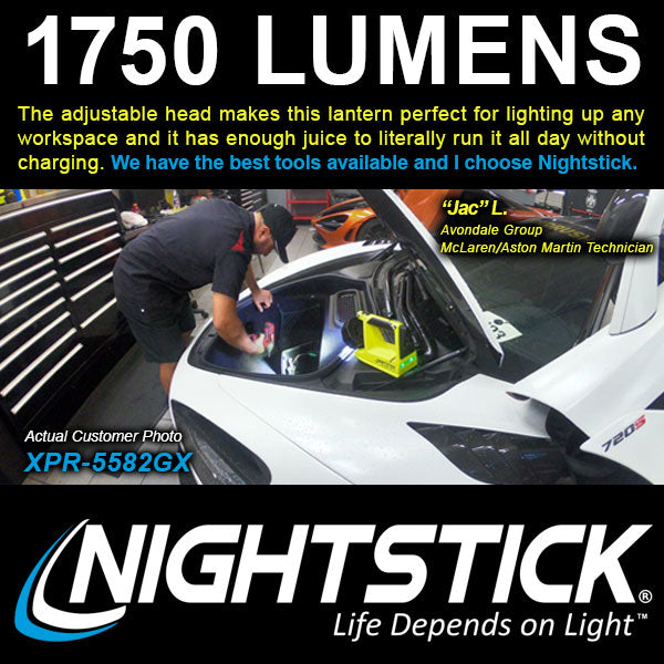 Nightstick - INTEGRITAS™ 82 Intrinsically Safe Lantern w/Articulating Head - Li-Ion - Green - UL913