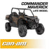 Rugged Radios Can-Am Commander and Maverick Complete Communication Kit with Intercom and 2-Way Radio - Glove Box Mount - STX Stereo Intercom, M1 VHF Business Band Radio