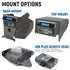 Rugged Radios Can-Am Maverick X3 Complete Communication Kit with Intercom and 2-Way Radio - 696 Plus Intercom, G1 GMRS Radio, Top Mount