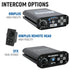 Rugged Radios Can-Am Maverick X3 Complete Communication Kit with Intercom and 2-Way Radio - 696 Plus Intercom, G1 GMRS Radio, Top Mount
