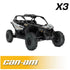 Rugged Radios Can-Am Maverick X3 Complete Communication Kit with Intercom and 2-Way Radio - 696 Plus Intercom, G1 GMRS Radio, Top Mount